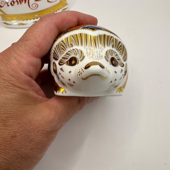 Royal Crown Derby Hawthorne Hedgehog fine bone china paperweight silver stopper - Picture 7 of 12